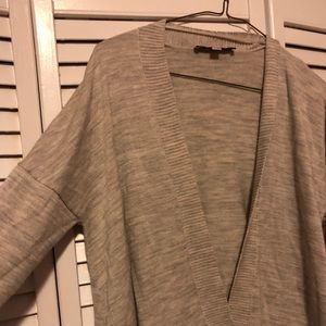 Sturdy grey and white LOFT sweater all seasons
